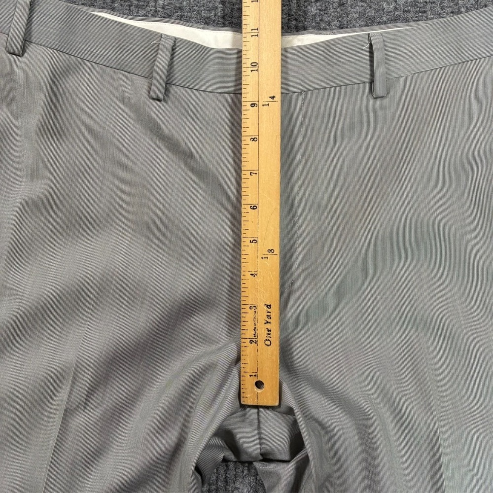 Ralph Lauren Mens Dress Pants Size 36x30 Gray‎ Washable Flat Front Mid Rise - Picture 4 of 8